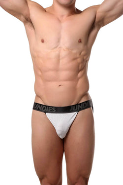 CheapUndies White Mesh Jockstrap thumbnail 2