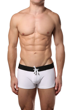 CheapUndies White Sport Swim Trunk thumbnail 1