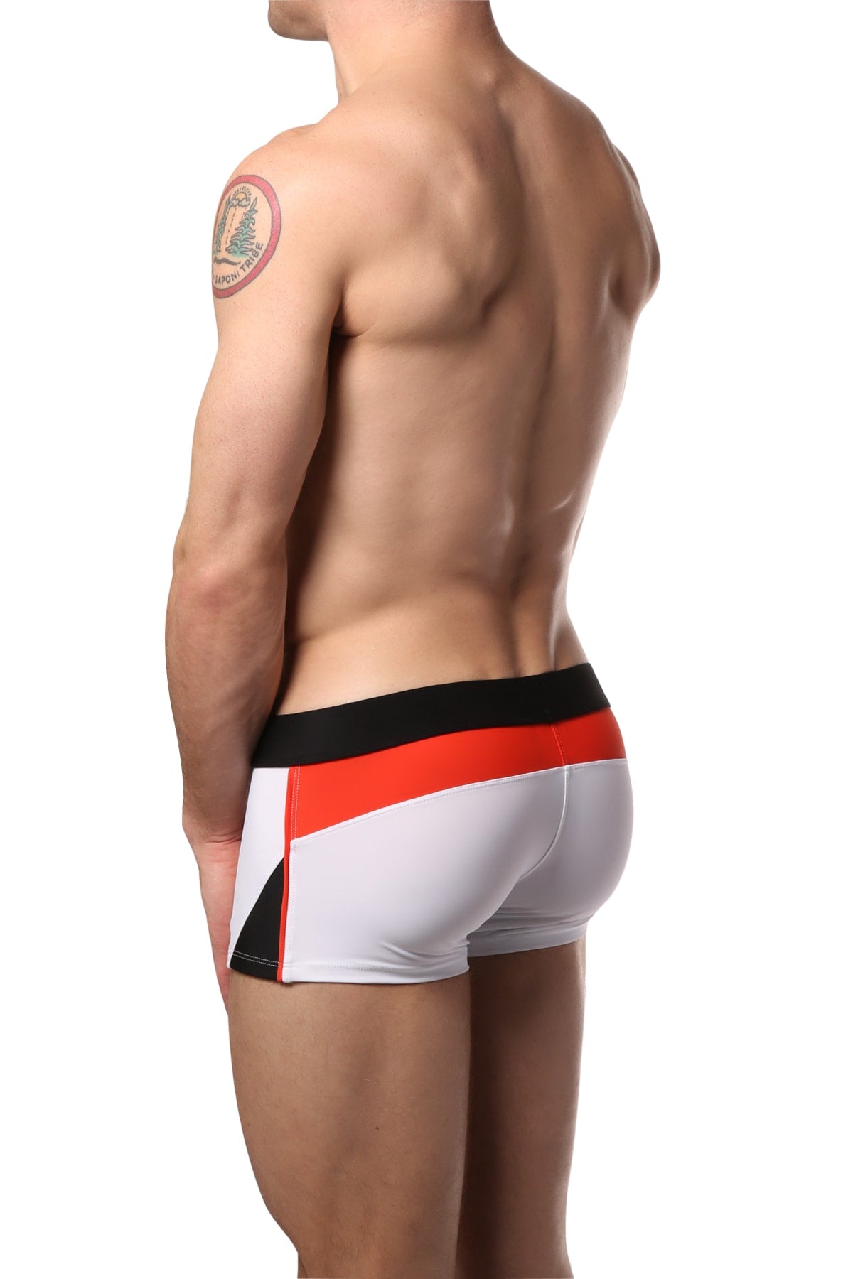 CheapUndies White Sport Swim Trunk