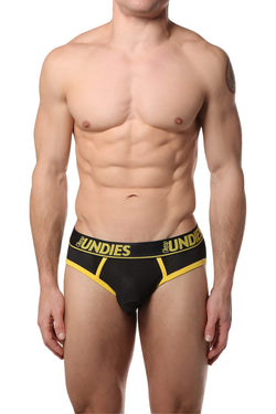 CheapUndies Yellow Exposed Sport Mesh Jockbrief thumbnail 2