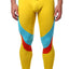 CheapUndies Yellow & Aqua Panel Performance Tight