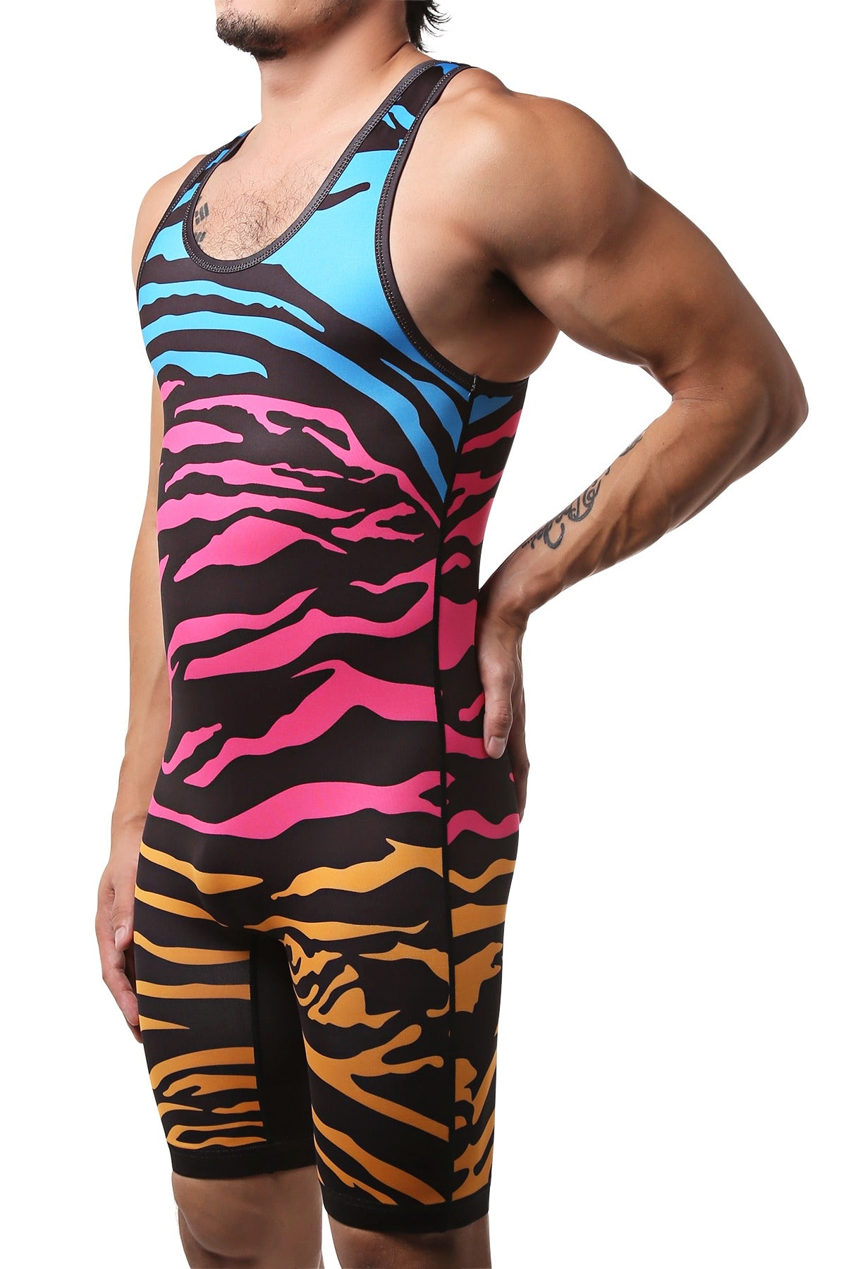 CheapUndies Zebra Fun Compression Singlet