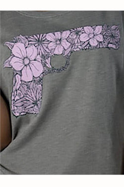 Choke Beige Flower-Power Dolman Tee thumbnail 3