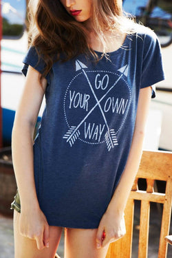 Choke Blue GYOW Dolman Tee thumbnail 2