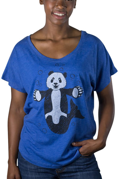 Choke Blue Sea-Panda Dolman Tee