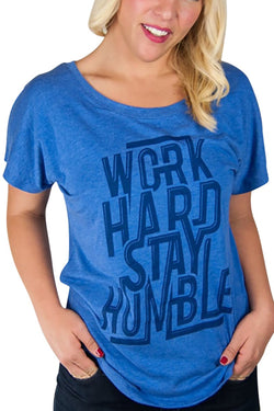 Choke Blue Stay-Humble Dolman Tee thumbnail 1