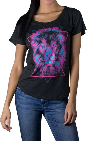 Choke Charcoal Leo Dolman Tee