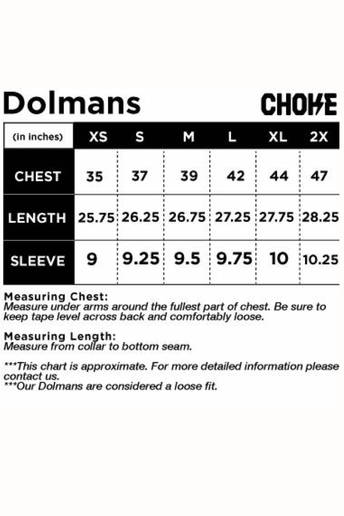Choke Charcoal Leo Dolman Tee