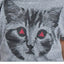 Choke Grey Angry-Kitty Dolman Tee