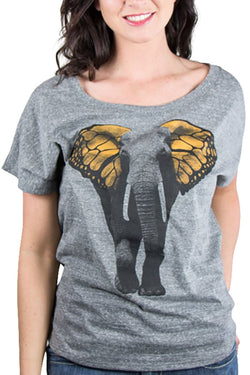 Choke Grey Eleph-Fly Dolman Tee thumbnail 2