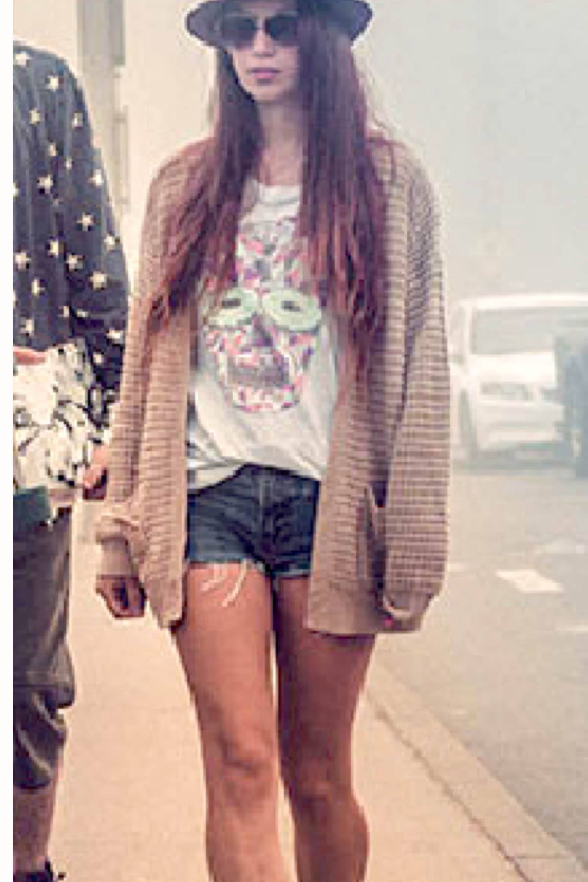 Choke Grey Sugar-Skull Dolman Tee