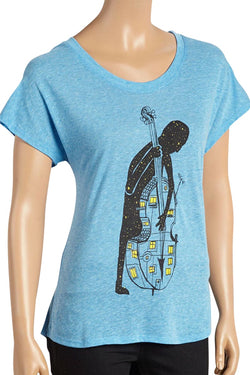 Choke Light-Blue Cello-City Dolman Tee thumbnail 2