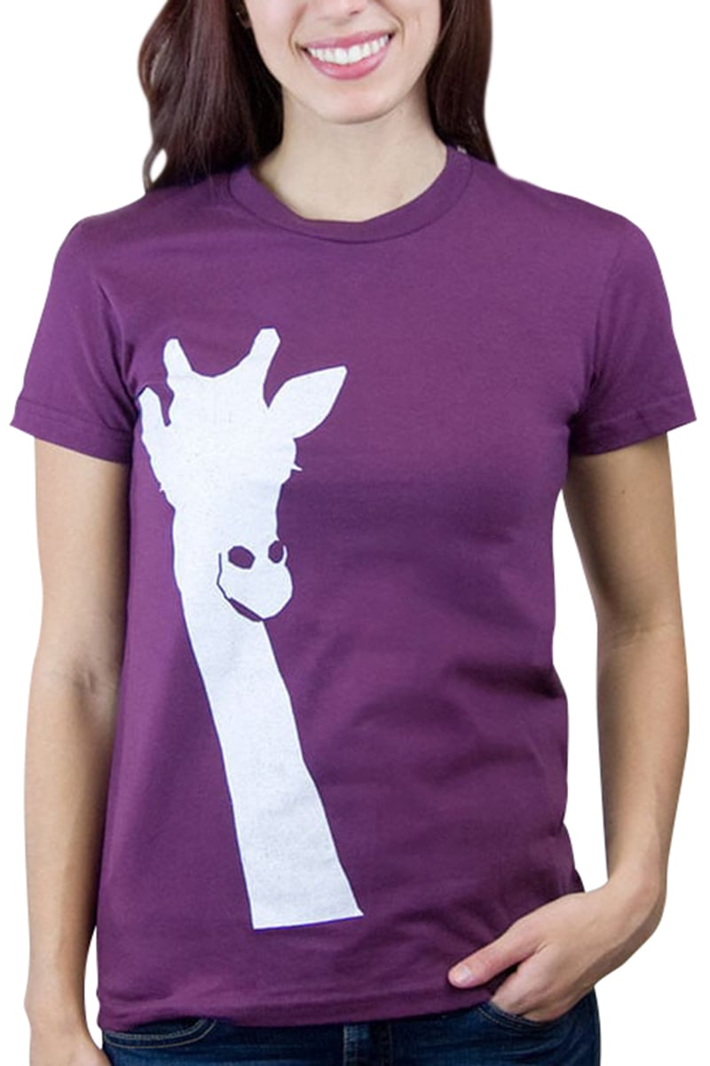 Choke Purple Giraffe Tee