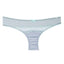 Christian Lacroix Pearl & Blue Glass Lace-Accent Satin Bikini