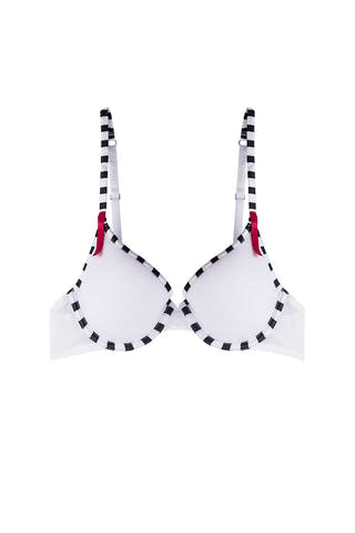 Christian Lacroix White Le Soleil Fishnet Mesh T-Shirt Bra