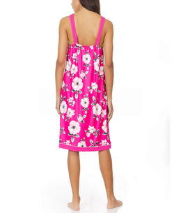Christian Siriano New York Alta Chemise Nightgown & Robe 2pc Pajama Travel Set Pink thumbnail 2