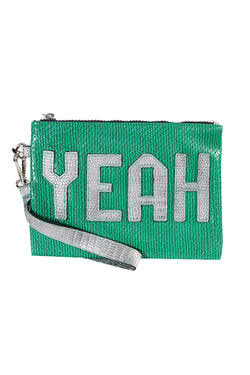 Circus by Sam Edelman Green Snake-Embossed YEAH Zip Pouch thumbnail 2