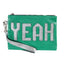 Circus by Sam Edelman Green Snake-Embossed YEAH Zip Pouch