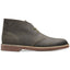 Clarks Bushacre 2 Aubergine Leather Chukka Boots Olive