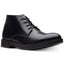 Clarks Paulson Mid Black Leather Casual Boots Black