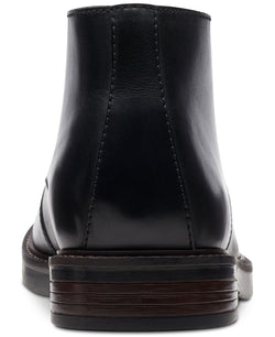 Clarks Paulson Mid Black Leather Casual Boots Black thumbnail 3