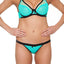 Claudette Aqua Fishnet Tanga Bikini