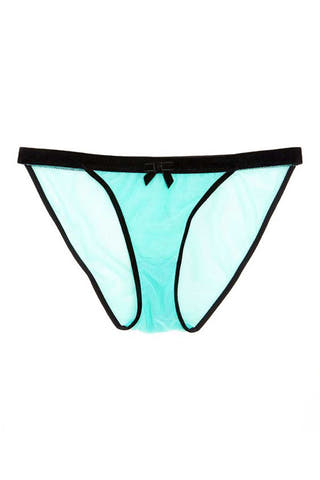 Claudette Aqua Fishnet Tanga Bikini
