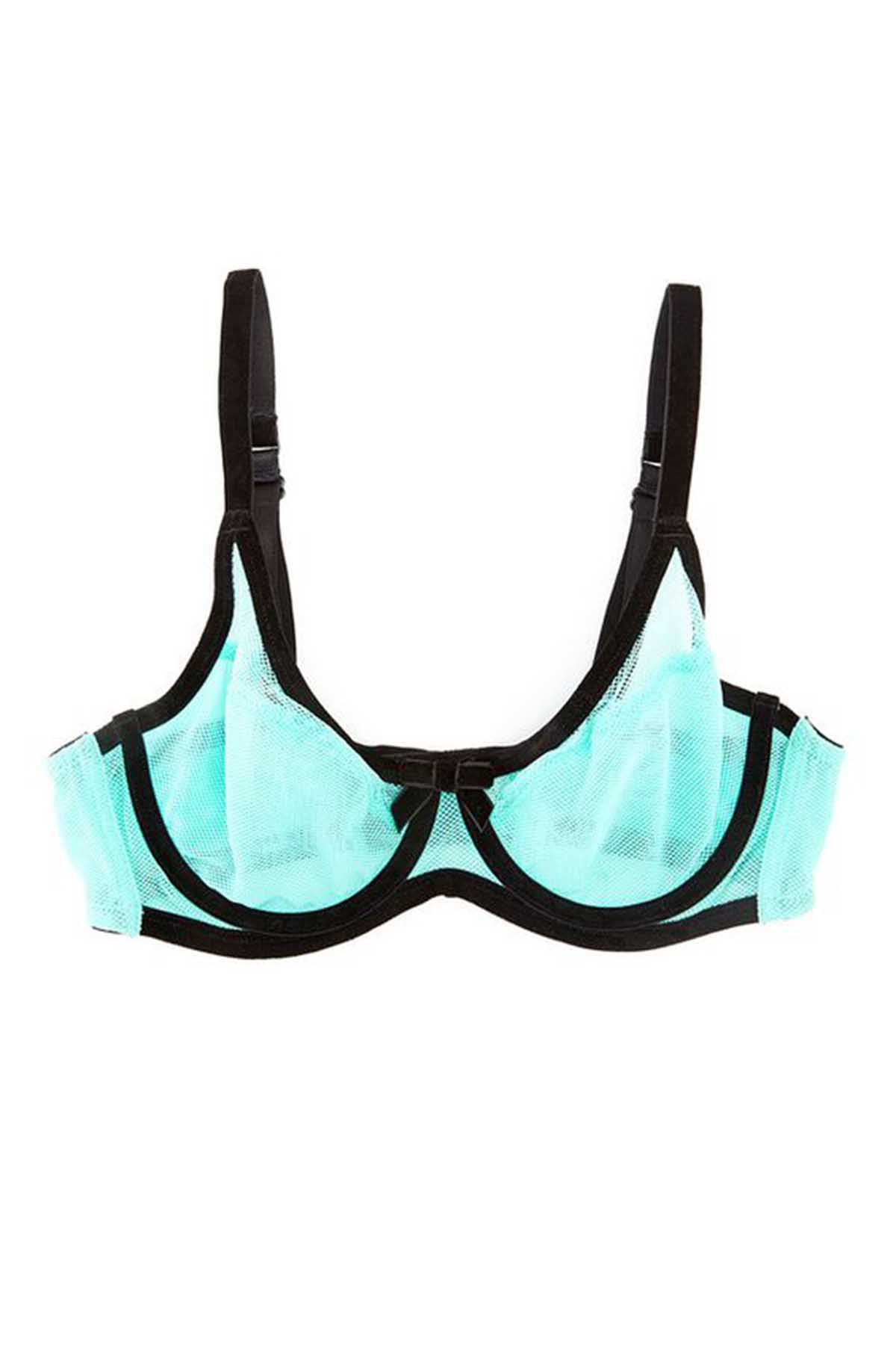Claudette Aqua Mesh Demi Bra