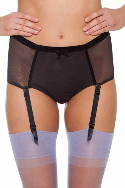 Claudette Black Fishnet Pin-Up Panty