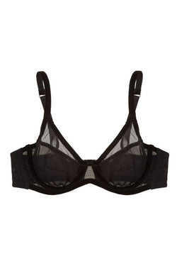 Claudette Black Mesh Demi Bra thumbnail 4