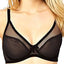 Claudette Black Mesh Demi Bra
