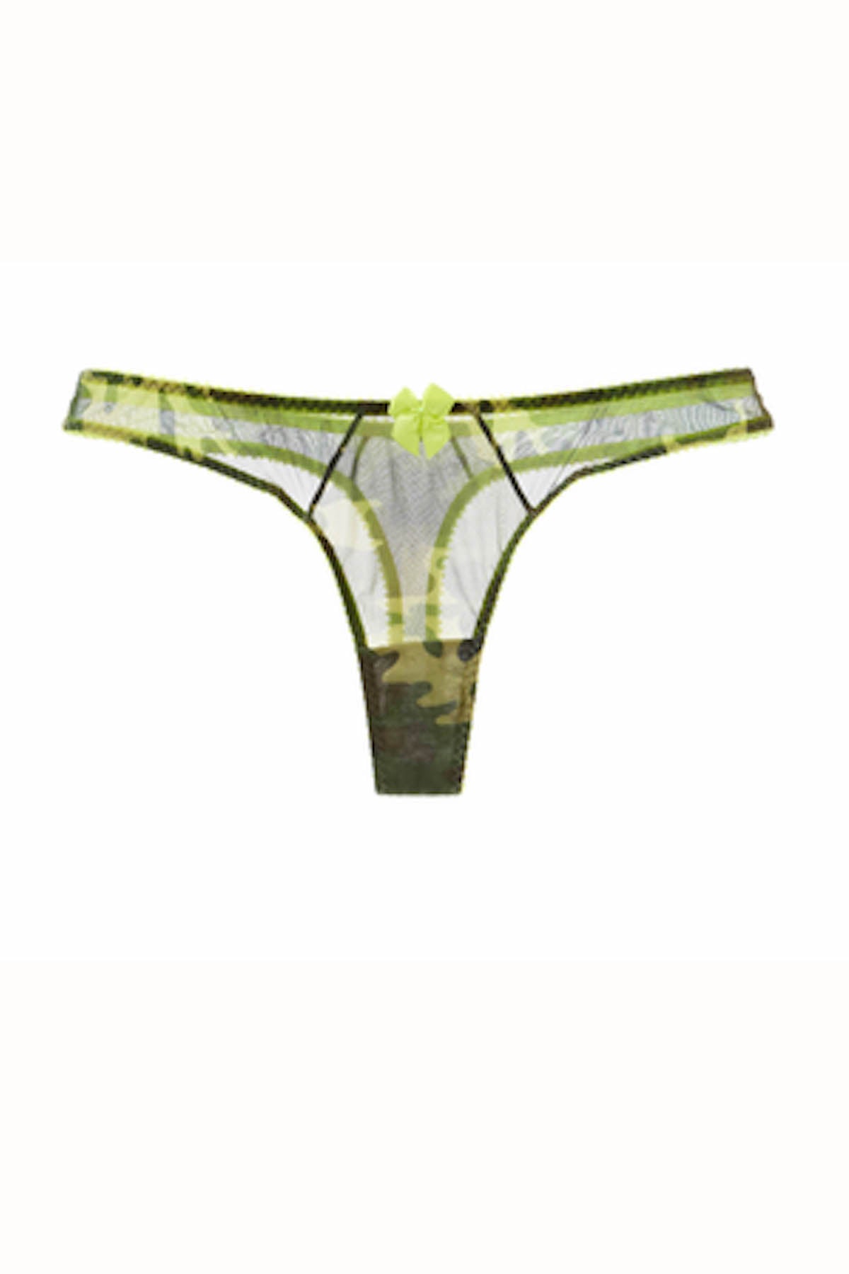 Claudette Camo & Lime Thong