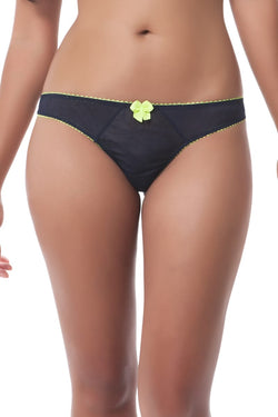Claudette Navy & Lime Thong thumbnail 3