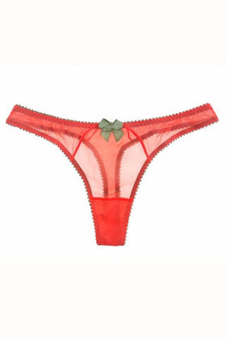 Claudette Papaya & Khaki Thong