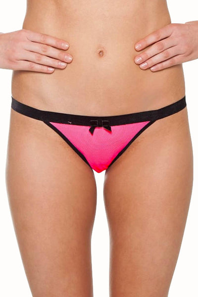 Claudette Pink Fishnet Tanga Bikini
