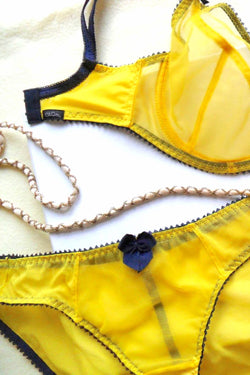 Claudette Yellow & Navy Bikini thumbnail 3
