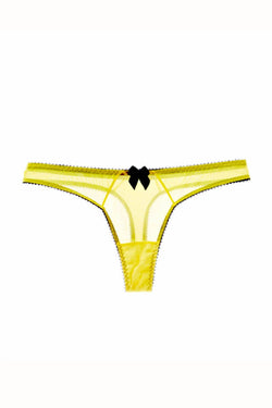 Claudette Yellow & Navy Thong thumbnail 1