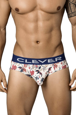 Clever Beige/Navy Trivia Latin Brief thumbnail 1