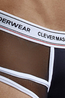 Clever Black Asian Piping Brief thumbnail 3
