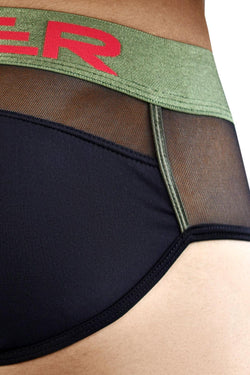 Clever Black Begonia Piping Brief thumbnail 3