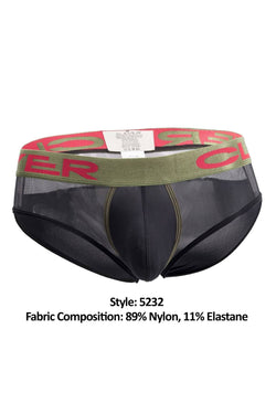 Clever Black Begonia Piping Brief thumbnail 4