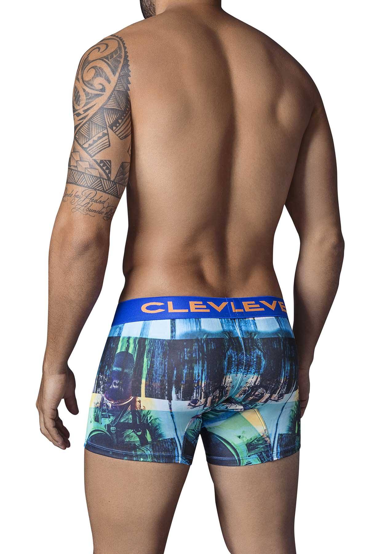 Clever Black/Blue Cosmopolitan Boxer Brief