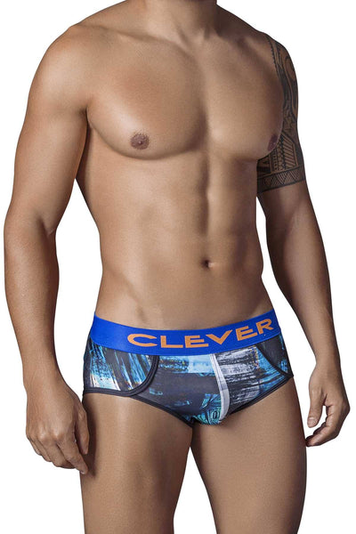 Clever Black/Blue Cosmopolitan Brief