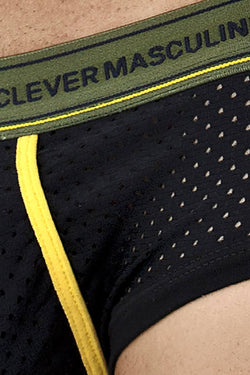 Clever Black Cattleya Piping Brief thumbnail 3