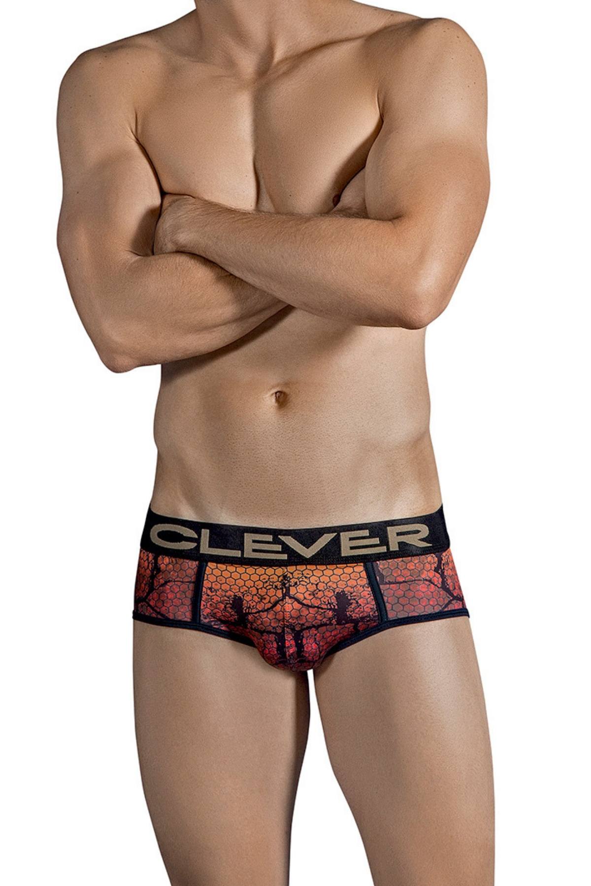 Clever Black Chameleon Piping Brief
