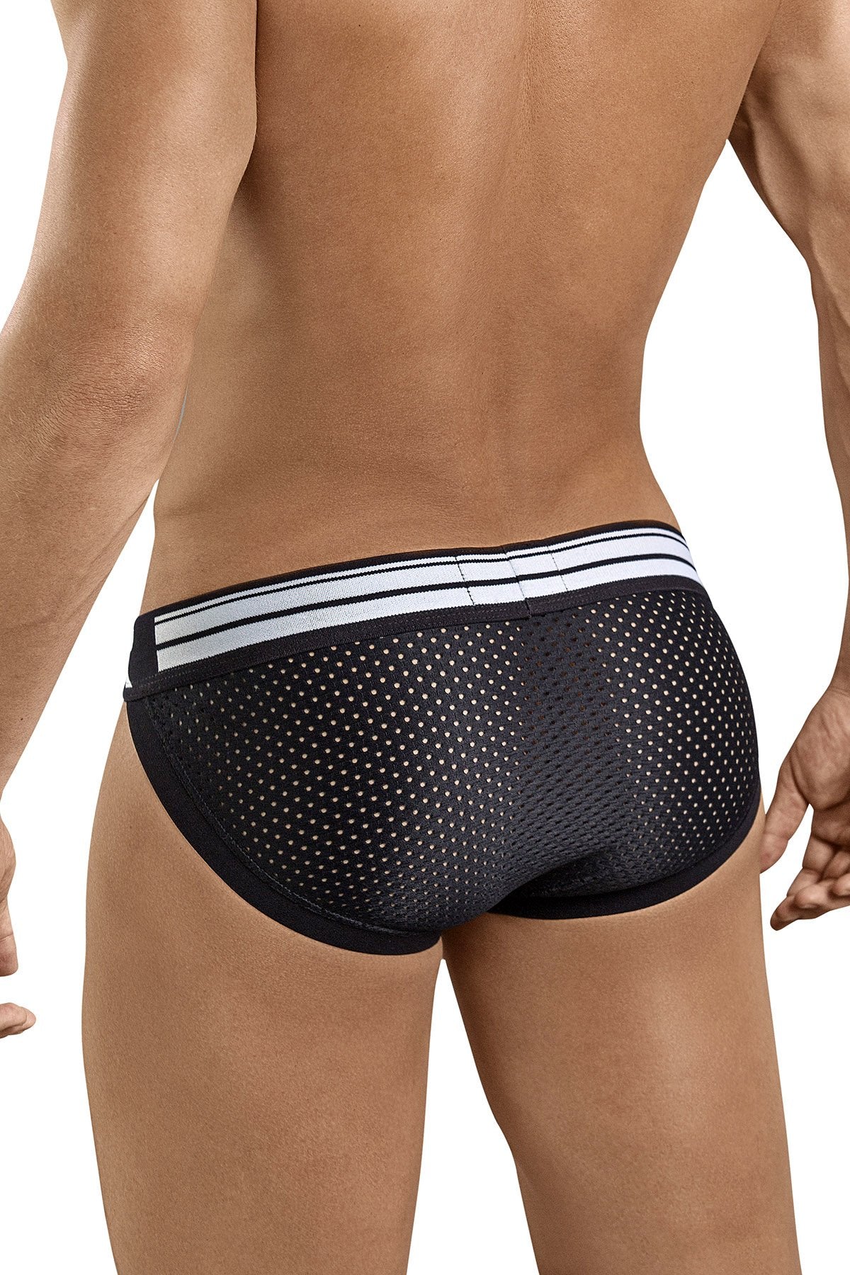 Clever Black Fancy Brief