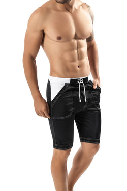 Clever Black Guarulhos Long Swim Trunk thumbnail 2