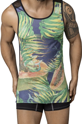 Clever Black Papaya Tank Top