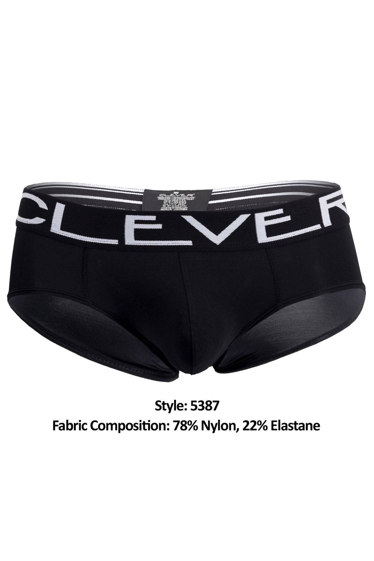 Clever Black Sophisticated Piping Brief