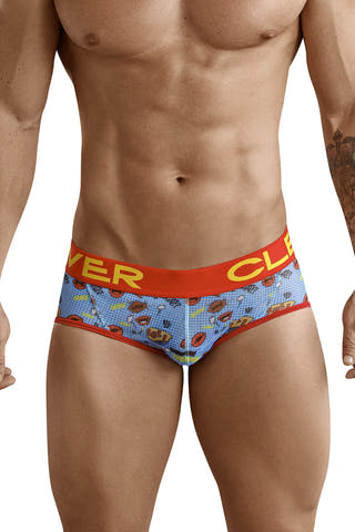 Clever Blue/Coral/Multi Laugh Jockstrap